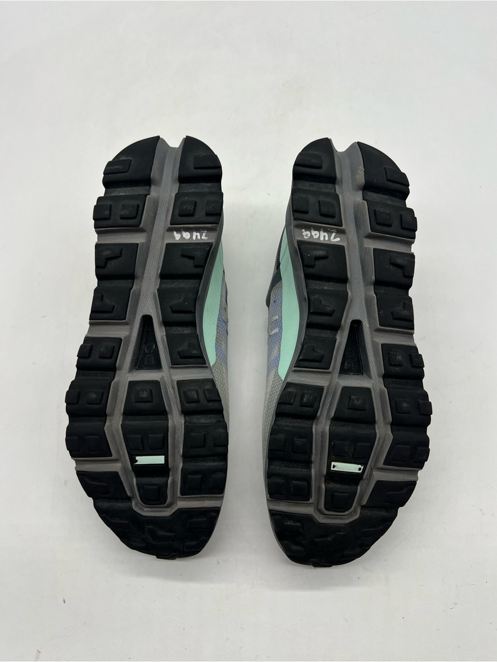 On Cloudvista Men’s 10 Alloy Black Gray Mint Mesh Trail Running Shoes 64.98272. - Picture 12 of 14
